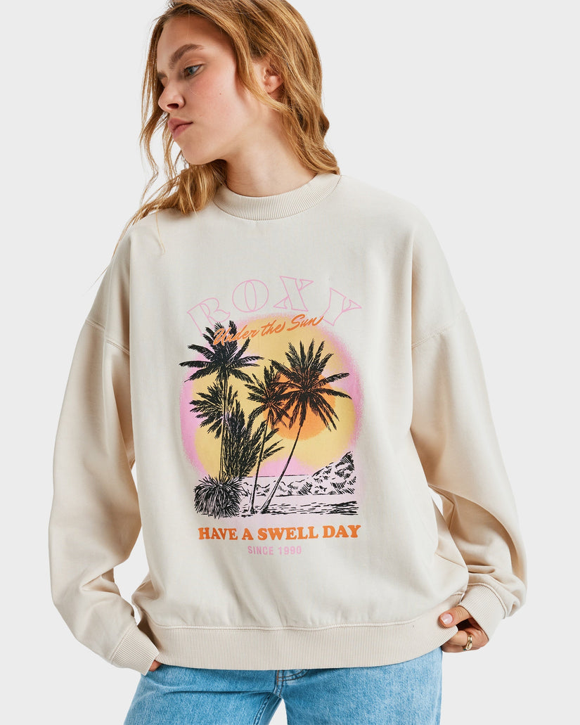 Womens Lineup Oversized Crew Neck