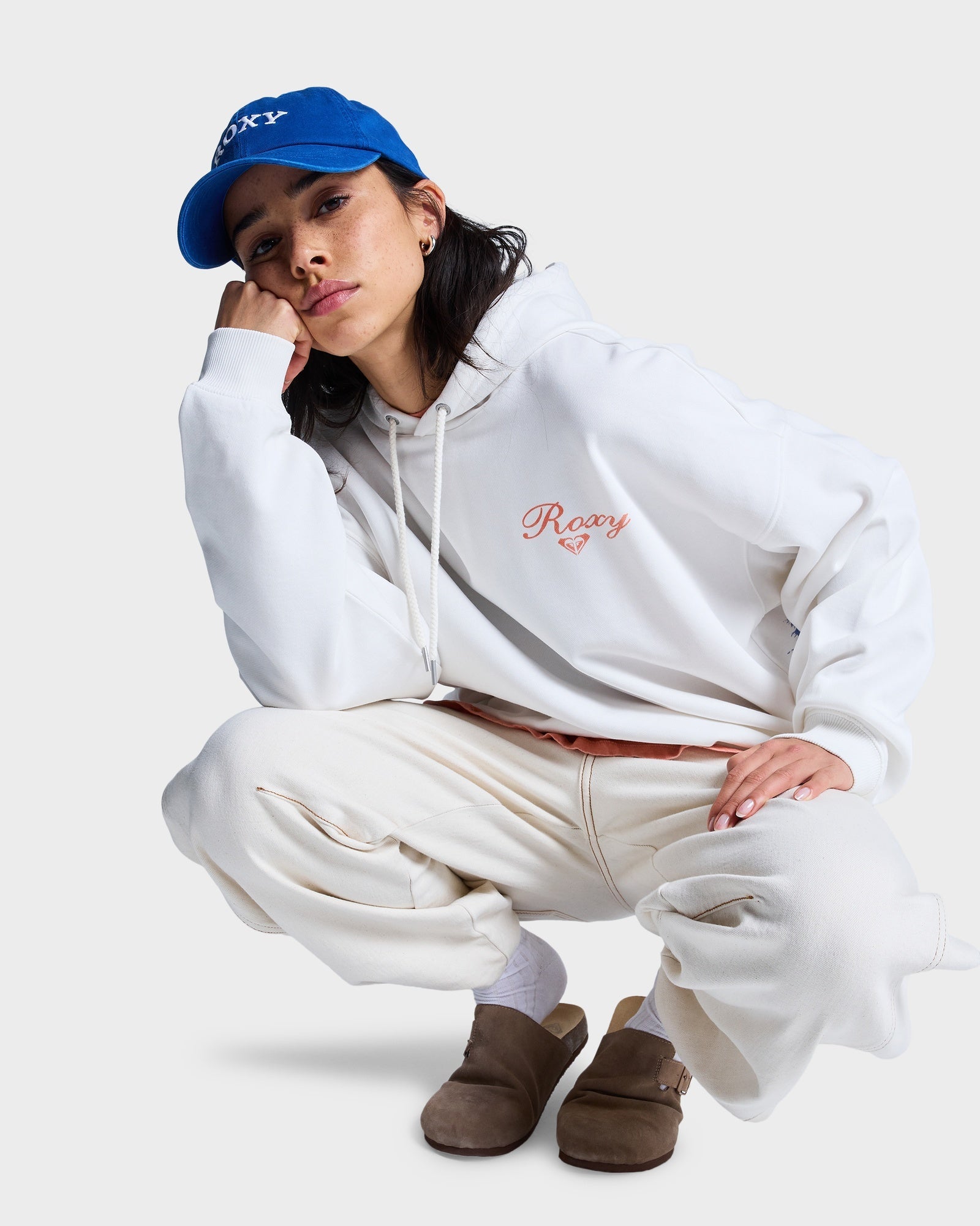 Womens Lineup Oversized Pullover Hoodie