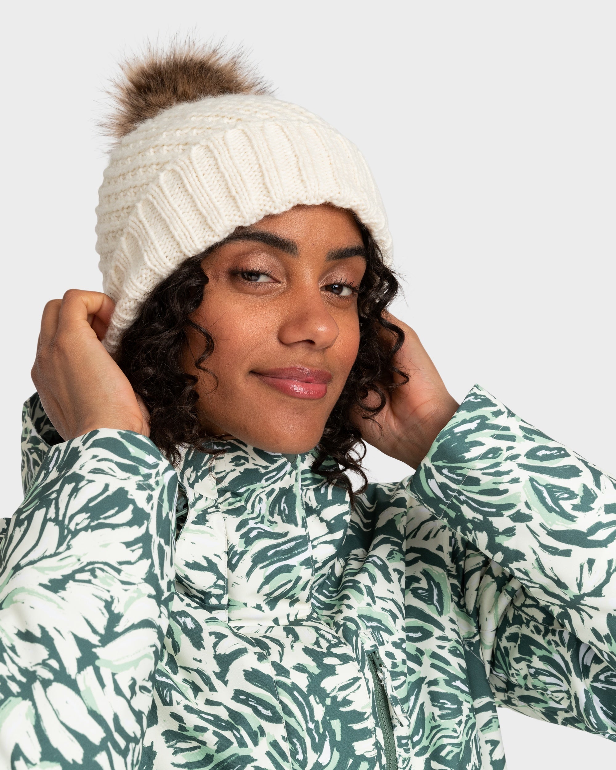 Womens Blizzard Beanie EGRET 1SZ