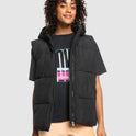 Womens Bright Side Longline Hooded Puffer Jacket