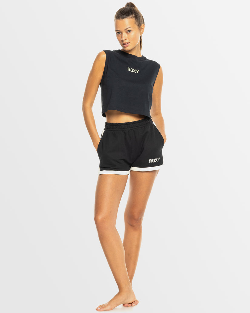 Womens Essential Energy Boxy Sport Tank - TRUE BLACK | Roxy