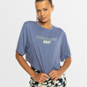 Womens Beach Bound Short Sleeve Cropped T-Shirt