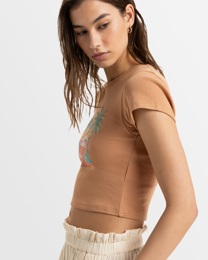 Womens Roxy All Day Short Sleeve T-Shirt