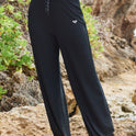 Womens Rise & Vibe Rib Wide Leg Pants
