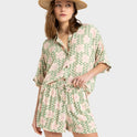 Womens Lekeitio Break High Printed Beach Shorts