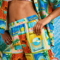 Womens Atlas Sunburn Tones Elastic Waist Shorts