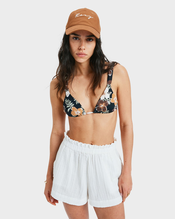 Womens What A Vibe Elastic Waist Shorts
