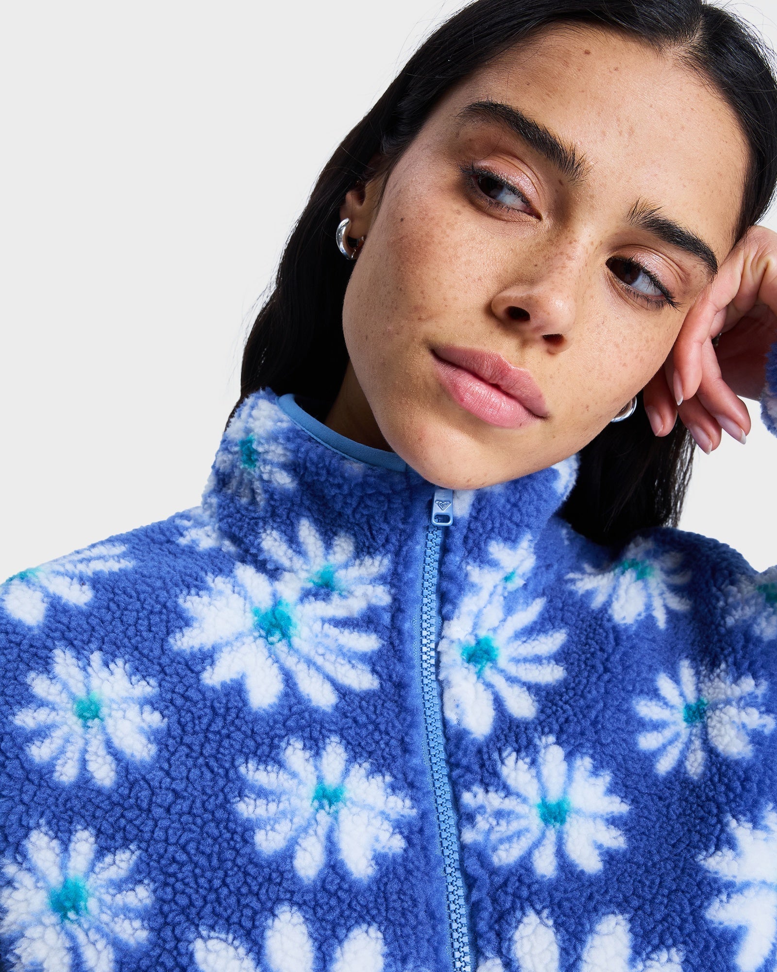 Womens Jive Talking Binded Half Zip Fleece Jumper