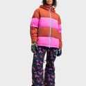 Womens Roxy X Rowley Block Puffer Snow Jacket