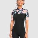 Womens 2Mm Swell Series Short Sleeve Back Zip Springsuit