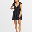 Womens Luna Mini Puff Sleeves Mini Dress