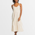 Womens Waiting Line Tiered Maxi Dress
