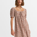 Womens Frill Bloom Mini Dress