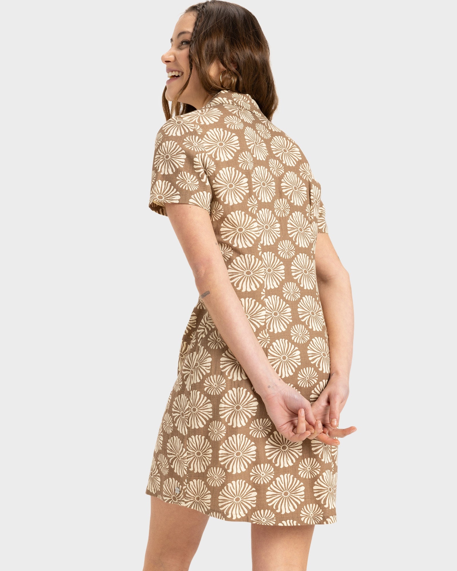 Womens Happy Shiny Girls Mini Dress