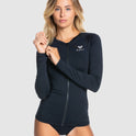 Womens Essentials Ls Zipped 2 Rashguard
