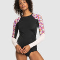 Womens Roxy Active Ls Lycra Top Rashguard