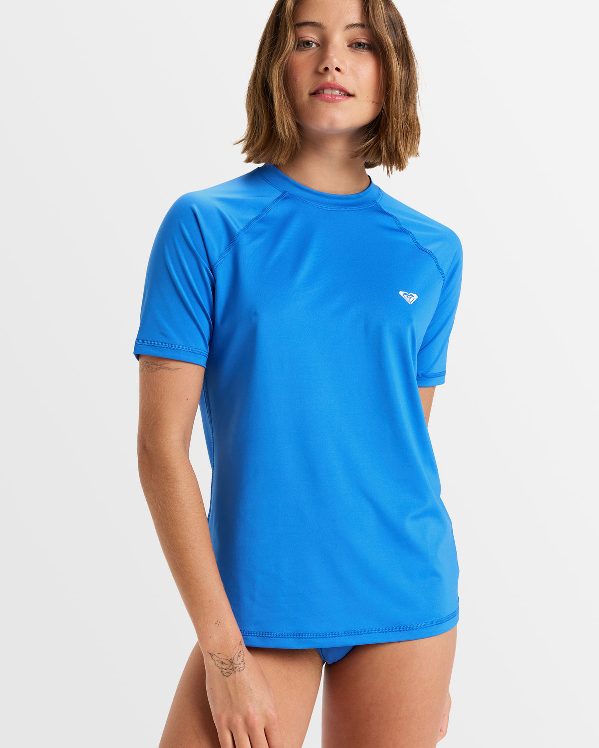 Womens Essential Short Sleeve Upf 50 Surf T-Shirt – Nebulas Blue – Roxy ...