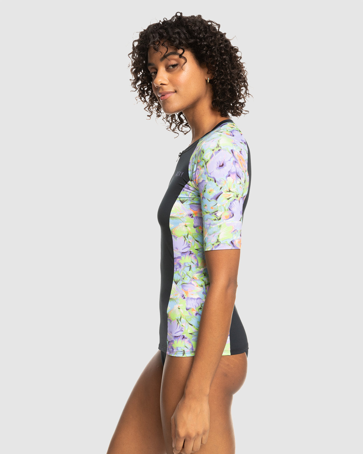 Womens New Ss Lycra Zipped Throught Rashguard