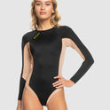 Womens Roxy Active Onesie Colorblock Rashguard
