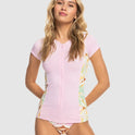 Womens Cap Sleeves Full Zipped Lycra Rashguard
