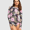 Womens Roxy Pro The Overhead Long Sleeve One-Piece Swimsuit