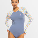 Womens Basic Long Sleeve One Piece