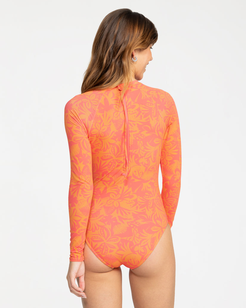 Womens Suntrip Long Sleeve One Piece Swimsuit