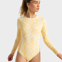 Womens Tropical Tile One Piece Swimsuit