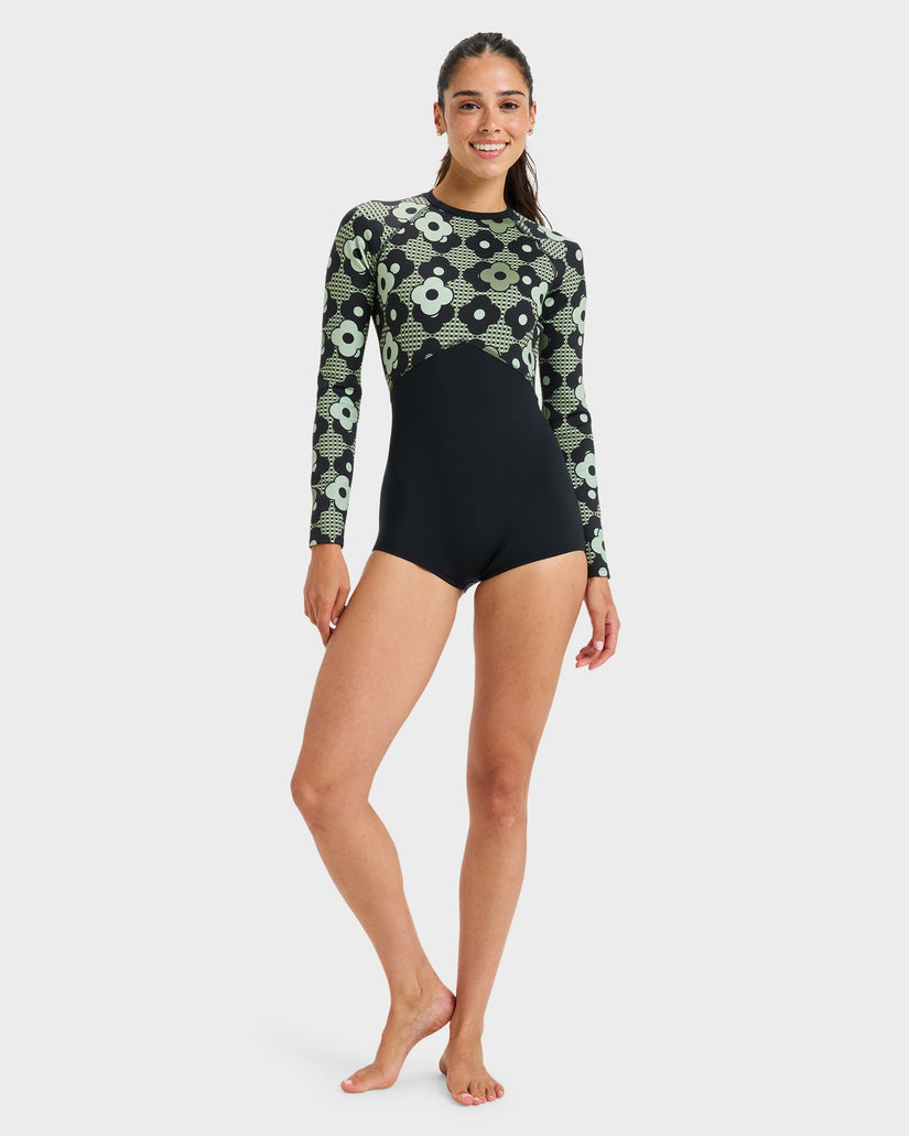 Womens Pro Wave Long Sleeve Rash Vest - ANTHRACITE ROXY PRO | Roxy