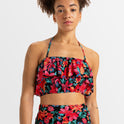 Womens Golden Tropic Printed Halter Top