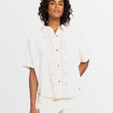 Womens Beachy Nostalgia Short Sleeve Shirt