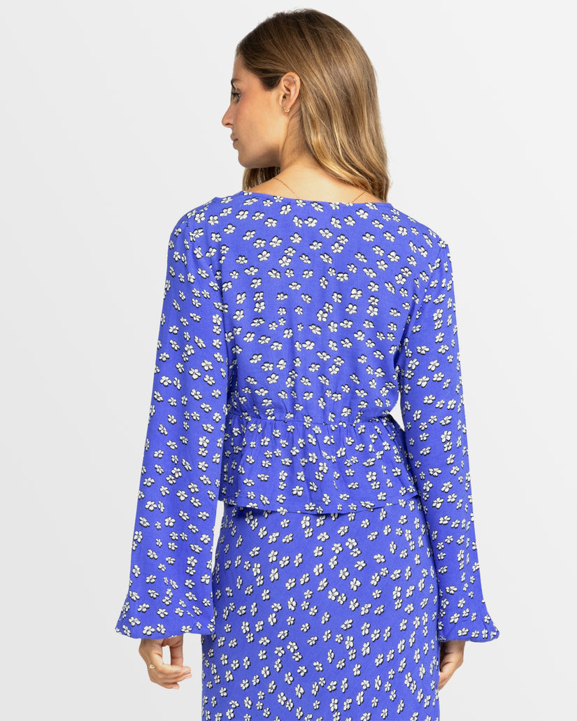 Womens Palm Desert Long Sleeve Blouse