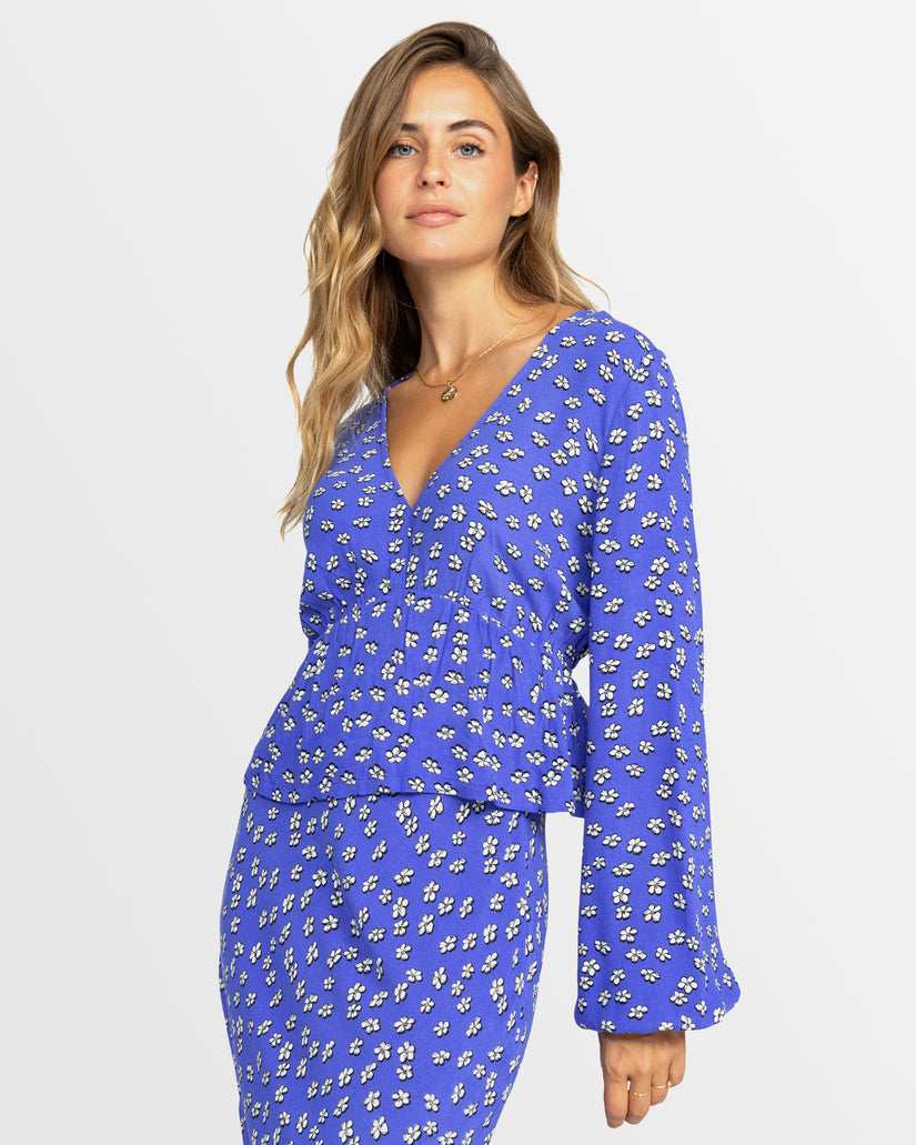 Womens Palm Desert Long Sleeve Blouse