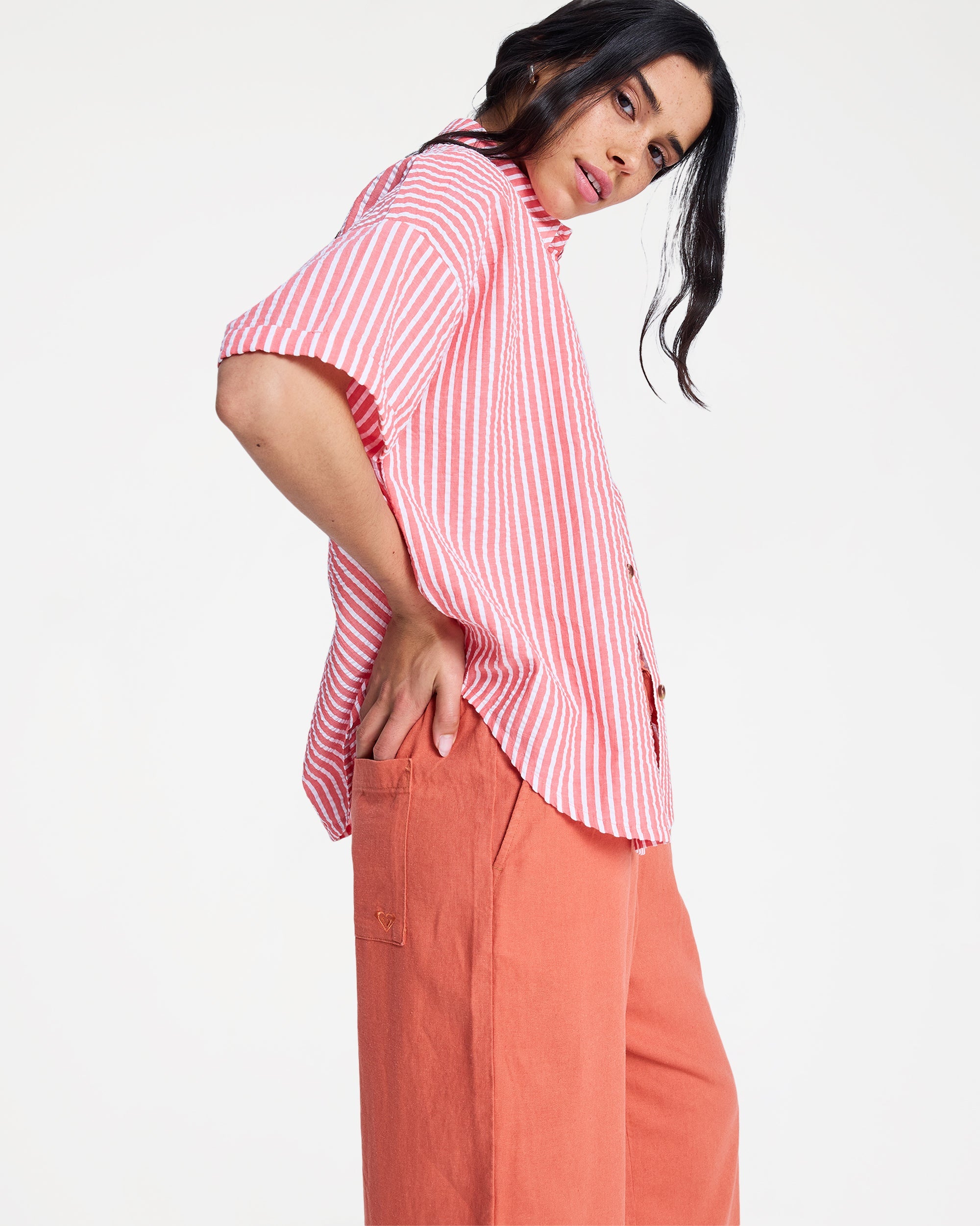 Womens Beachy Short Sleeve Shirt