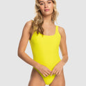 Womens Happy Rib One Piece Swimsuit