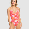 Womens Meadow Flowers One Piece Swimsuit