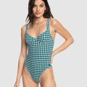 Womens The Plaid Pulse One Piece Swimsuit