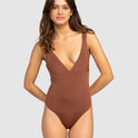 Womens Silky Island High Leg One Piece Swimsuit