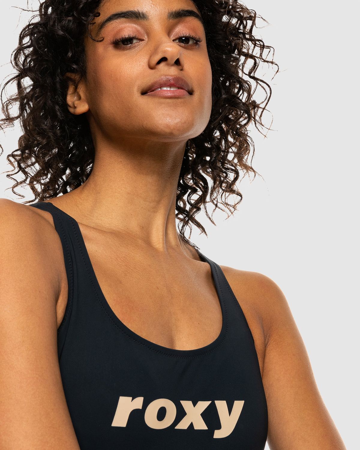 Womens Roxy Active Cross Back One Piece Swimsuit