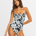 Womens Roxy Active Basic One Piece Swimsuit