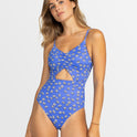 Womens Dancing Dots One Piece Swimsuit