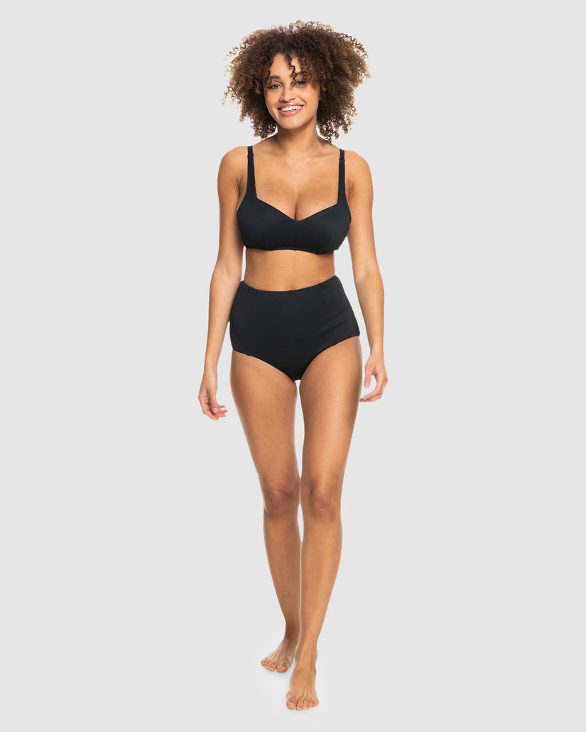 Womens Rib Roxy Love The Sun Ray Bikini Top