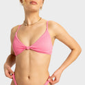 Womens Rib Roxy Love The Surf Knot Bikini Top