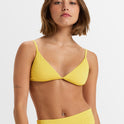 Womens Rib Roxy Love The Quiver Tri Bikini Top