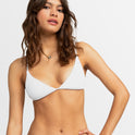 Womens Rib Roxy Love The Quiver Tri Bikini Top