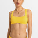 Womens Rib Roxy Love The Glassy Bralette Bikini Top