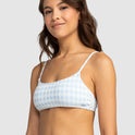 Womens Check It Bralette Bikini Top
