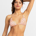 Womens Fresco Tile Tri Bikini Top