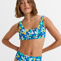 Womens Sunny Days Floral Bikini Top