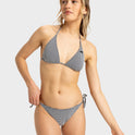 Womens Gingham Tiki Tri Bikini Top